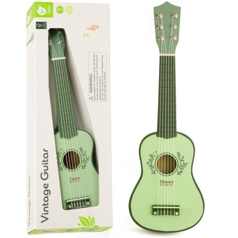 Drewniana Gitara Vintage dla Dzieci - CLASSIC WORLD Edukacyjna Zabawka Drewniana Gitara Vintage dla Dzieci - CLASSIC WORLD Edukacyjna Zabawka