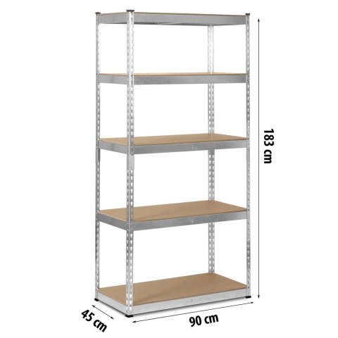 Regał Metalowy Magazynowy Humberg HR-700 183 x 90 x 45 cm Regał Metalowy Magazynowy Humberg HR-700 183 x 90 x 45 cm