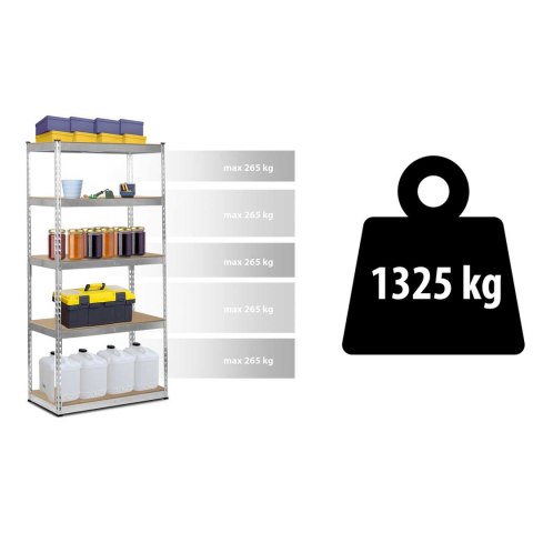 Regał Metalowy Magazynowy Humberg HR-700 183 x 90 x 45 cm Regał Metalowy Magazynowy Humberg HR-700 183 x 90 x 45 cm