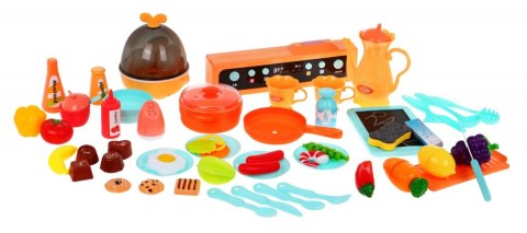 Zestaw Kuchenny dla Dzieci z Prawdziwą Wodą i Dźwiękami - 65 Elementów Zestaw Kuchenny dla Dzieci z Prawdziwą Wodą i Dźwiękami - 65 Elementów