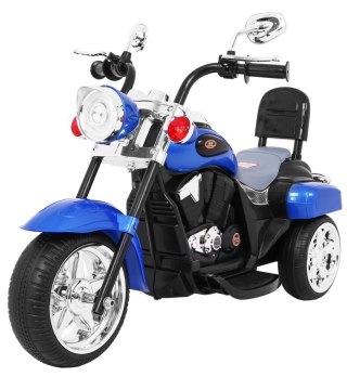 Motorek Na Akumulator Chopper NightBike – Niebieski Pojazd Dla Dzieci