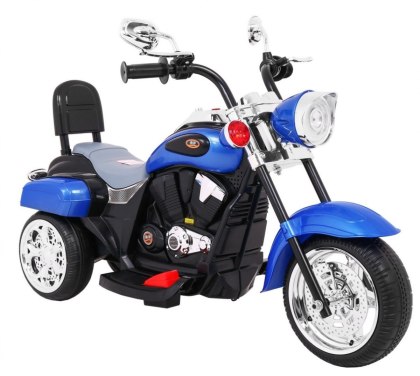 Motorek Na Akumulator Chopper NightBike – Niebieski Pojazd Dla Dzieci