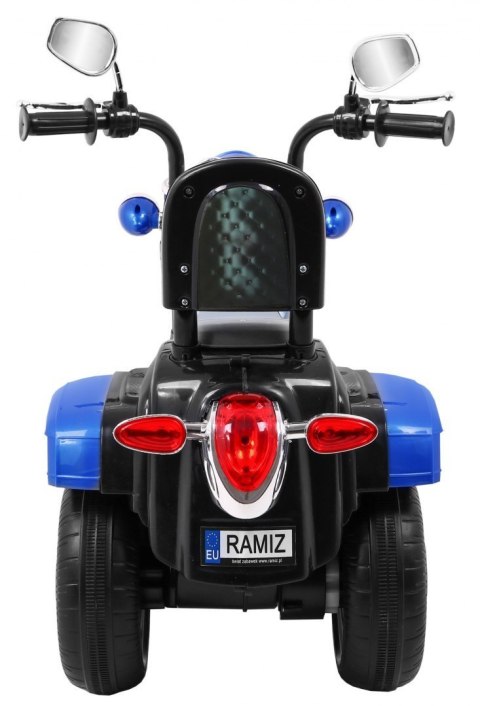 Motorek Na Akumulator Chopper NightBike – Niebieski Pojazd Dla Dzieci Motorek Na Akumulator Chopper NightBike – Niebieski Pojazd Dla Dzieci
