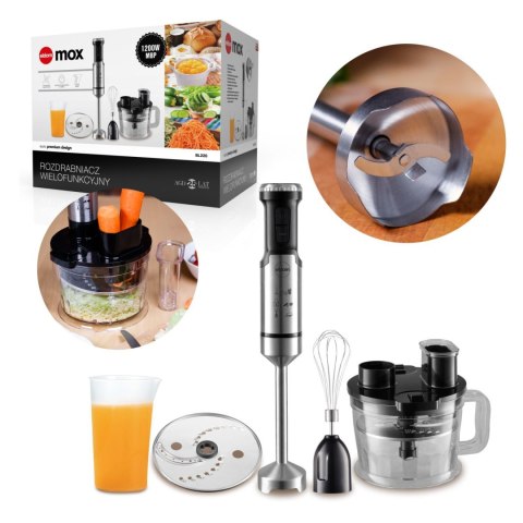 Blender Ręczny Eldom BL220 – 1000/1200 W, 12 Prędkości, Turbo, 700 ml