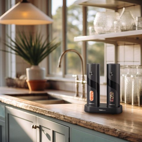 Elektryczne Młynki Do Soli I Pieprzu – LED, Ceramiczne Żarna, USB-C