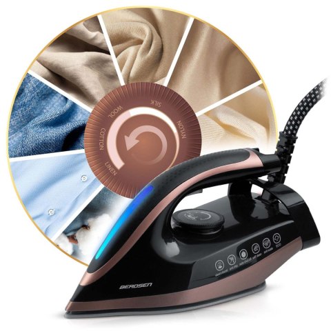 Stacja Parowa Berdsen 3000 W – Ceramiczna Stopa, Prasowanie Pionowe