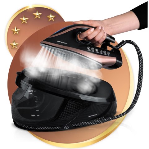 Stacja Parowa Berdsen 3000 W – Ceramiczna Stopa, Prasowanie Pionowe