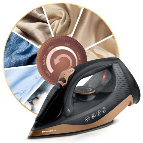 Bezprzewodowe Żelazko Parowe Z Podstawką Ładującą Berdsen 10w1 – 2600W