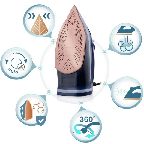 Żelazko Parowe Berdsen 9w1 3000W – Ceramiczna Stopa, Pionowa Para