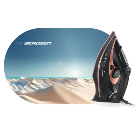 Żelazko Parowe Berdsen BD-332 – 3000 W, Ceramiczne, Para Pionowa , Czarne