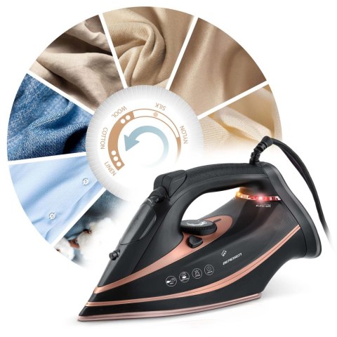 Żelazko Parowe Berdsen BD-332 – 3000 W, Ceramiczne, Para Pionowa , Czarne