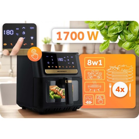 Frytkownica Beztłuszczowa Berdsen Air fryer – 6,5 L, 1700W, 8 Programów