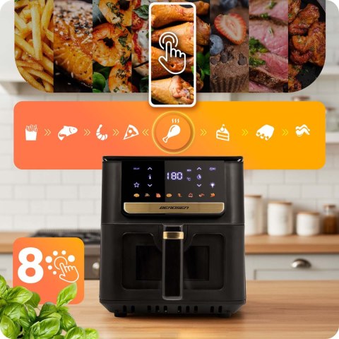 Frytkownica Beztłuszczowa Berdsen Air fryer – 6,5 L, 1700W, 8 Programów