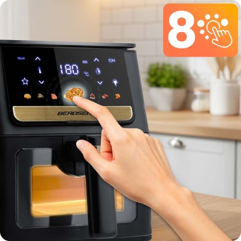 Frytkownica Beztłuszczowa Berdsen Air fryer – 6,5 L, 1700W, 8 Programów