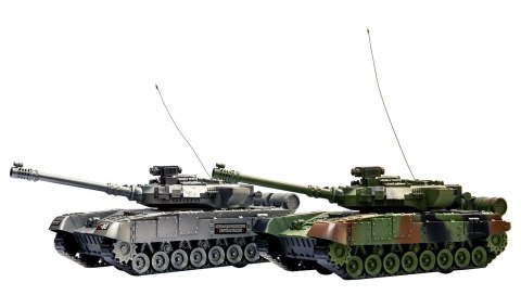 Czołg Zdalnie Sterowany RC – Model Wojskowy, 31 Cm, LED, Szary