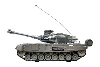 Czołg Zdalnie Sterowany RC – Model Wojskowy, 31 Cm, LED, Szary