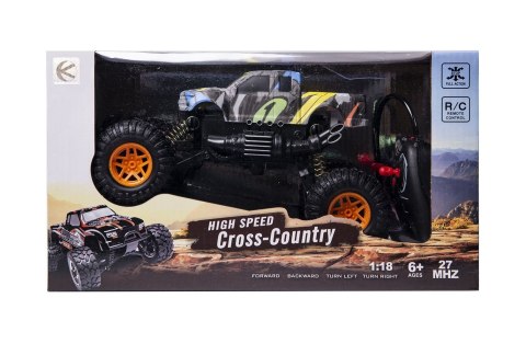 Zdalnie Sterowany Samochód Terenowy Cross Country, 1:18, LED,