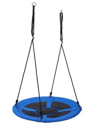 Huśtawka bocianie gniazdo 100 cm 150 kg niebieska ogrodowa regulowana
