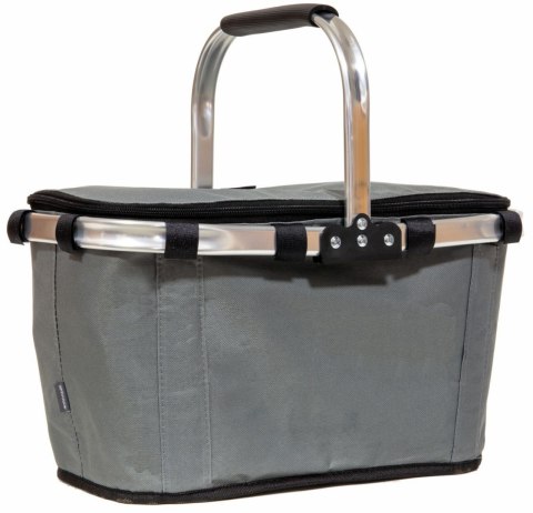Koszyk Termiczny Na Zakupy I Piknik 25L Szary – Składany 45x27x22+18 Cm