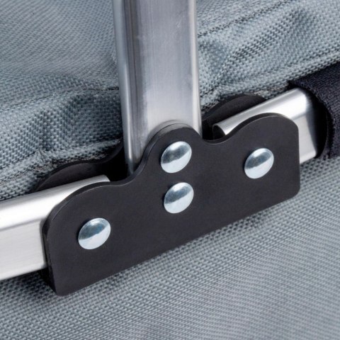 Koszyk Termiczny Na Zakupy I Piknik 25L Szary – Składany 45x27x22+18 Cm