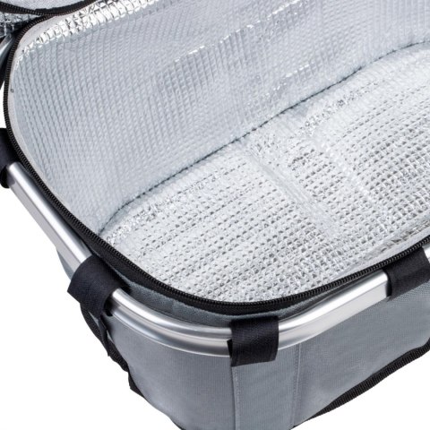 Koszyk Termiczny Na Zakupy I Piknik 25L Szary – Składany 45x27x22+18 Cm