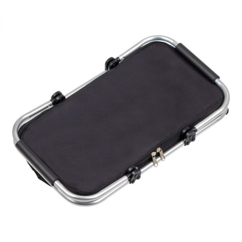 Termiczny Kosz Piknikowy Składany 25L Czarny - Na Zakupy 46x28x23+17 Cm