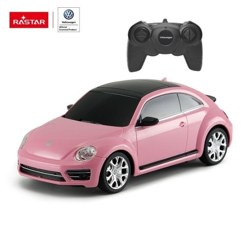 Auto Zdalnie Sterowane VW Beetle 1:24 Rastar Różowe