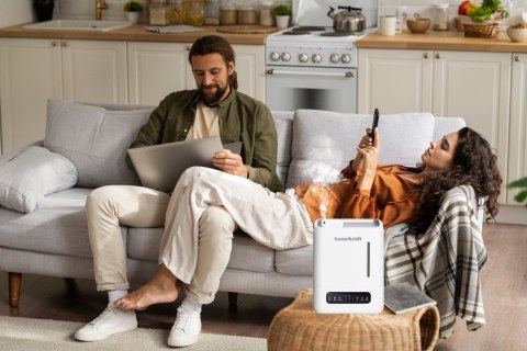 Nawilżacz Powietrza Ultradźwiękowy Bauerkraft 4,3L Filtr UV Aromaterapia