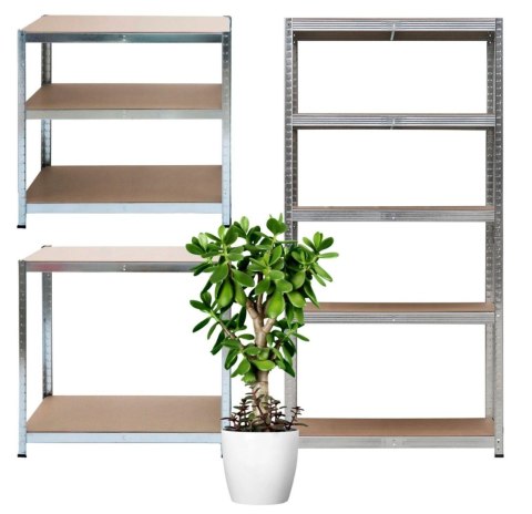 Regał Magazynowy Metalowy 150x75x30 cm 875 kg 2w1