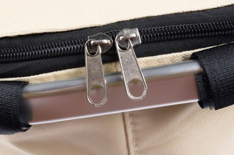 Koszyk Termiczny Na Zakupy I Piknik 25L Beżowy – Składany 45x27x22+18 Cm