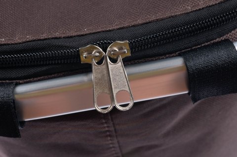 Koszyk Termiczny Na Zakupy I Piknik 25L Brązowy – Składany 45x27x22+18 Cm