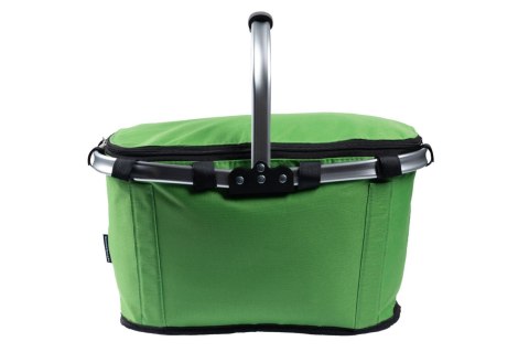 Koszyk Termiczny Na Zakupy I Piknik 25L Zielony – Składany 45x27x22+18 Cm