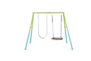 Huśtawka ogrodowa 2w1 Intex 44125 bocianie gniazdo pas dla dzieci