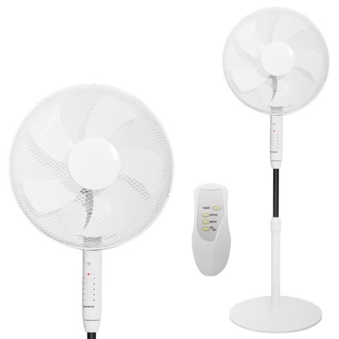 Wentylator Stojący 40 cm 45W Pilot Timer Cichy Oscylacja BauerKraft