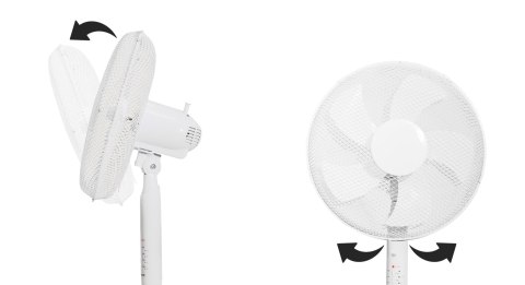 Wentylator Stojący 40 cm 45W Pilot Timer Cichy Oscylacja BauerKraft