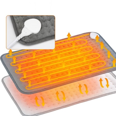 Mata rozgrzewająca termofor poduszka elektryczna podgrzewana z pilotem 60x30 cm