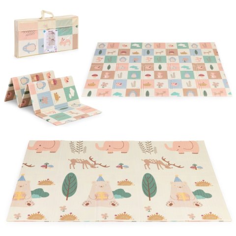 Mata Edukacyjna Piankowa Z Torbą IPLAY 200x150 Cm – Dwustronna, Las