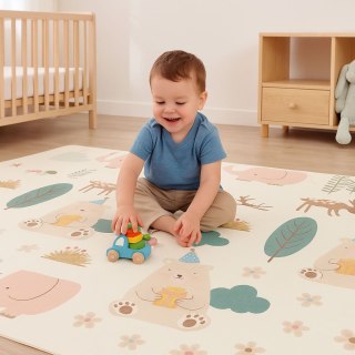 Mata Edukacyjna Piankowa Z Torbą IPLAY 200x150 Cm – Dwustronna, Las