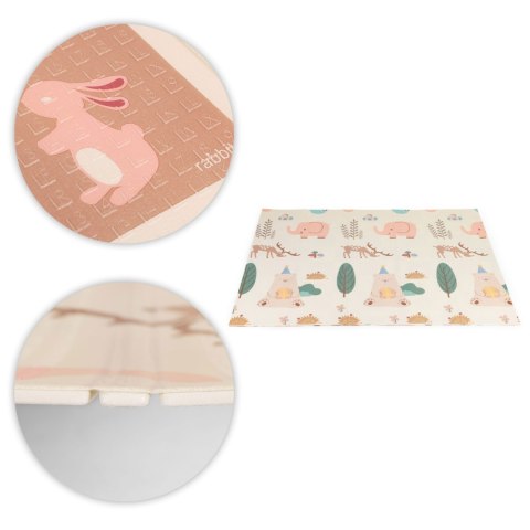 Mata Edukacyjna Piankowa Z Torbą IPLAY 200x180 Cm – Dwustronna, Las