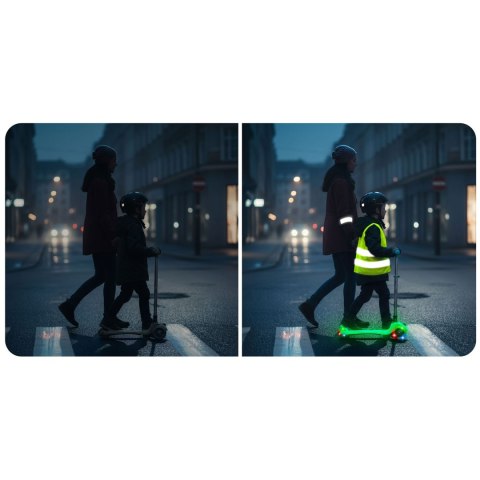 Hulajnoga Balansowa 3 Koła Ricokids Glow Koła LED Dla Dzieci 3+