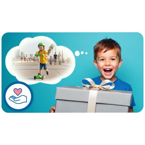 Hulajnoga Balansowa Ricokids Zielona LED Trójkołowa Świeci w Ciemności