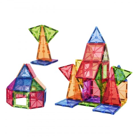 Magnetyczne Klocki Konstrukcyjne WOOPIE 28 Elementów Montessori 3D Magnetyczne Klocki Konstrukcyjne WOOPIE 28 Elementów Montessori 3D