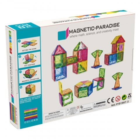 Magnetyczne Klocki Konstrukcyjne WOOPIE 28 Elementów Montessori 3D Magnetyczne Klocki Konstrukcyjne WOOPIE 28 Elementów Montessori 3D