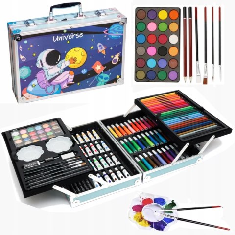Zestaw Do Malowania I Rysowania Dla Dzieci 145 Elementów – Walizka