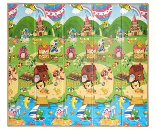 Mata Piankowa Składana Milly Mally Play Colourful Animals 197x177 cm