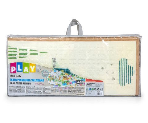 Mata Piankowa Składana Milly Mally Play Colourful Animals 197x177 cm