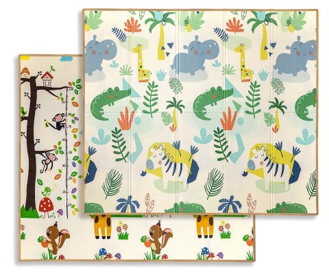 Mata Piankowa Składana Milly Mally Play Savanna i Drzewa 197x177 cm