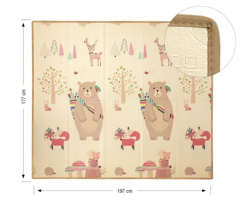 Mata Piankowa Składana Milly Mally Play Las 197x177 cm