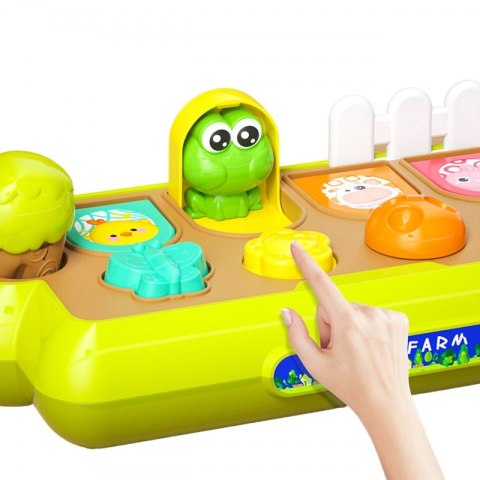 Interaktywna Zabawka Pop-Up Wyskakujące Zwierzątka Woopie 18m+ Gwizdek