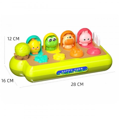 Interaktywna Zabawka Pop-Up Wyskakujące Zwierzątka Woopie 18m+ Gwizdek